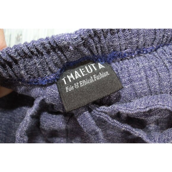 Thaluta Blue Harem Loose Yoga Travel Lounge Boho Pants Size Medium - Picture 6 of 12